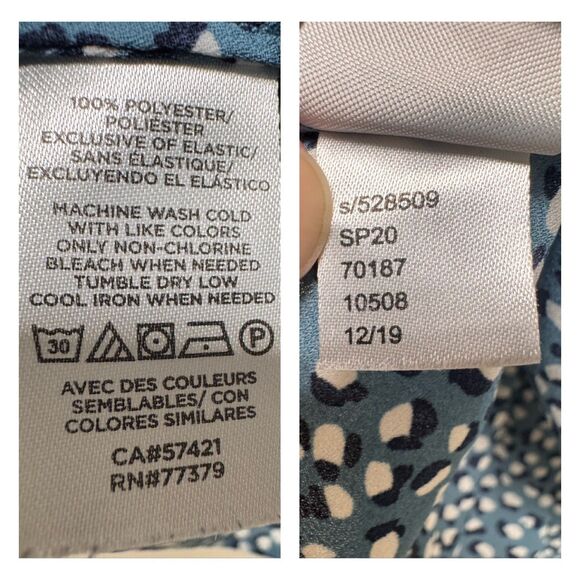 BUNDLE OF 2 - ANN TAYLOR Smocked Peplum Top, BANANA REPUBLIC FACTORY SilkyLuxe - Picture 15 of 15